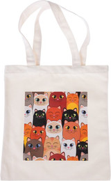 Produktbild von TIAKI Canvas-Tasche Smiling Cats