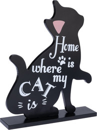 Produktbild von TIAKI Dekoschild Katzensilhouette