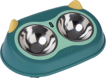 Produktbild von TIAKI Doppelnapf Eule - 300 ml