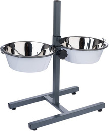 Produktbild von TIAKI Doppelnapf mit verstellbarem Ständer - 2 x 0,875 l