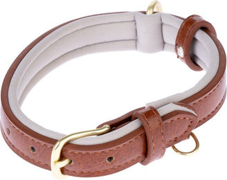 Produktbild von TIAKI Gepolstertes Halsband braun Größe M