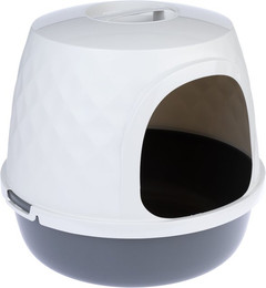 Produktbild von TIAKI Haubentoilette Nebel dunkelgrau/weiß