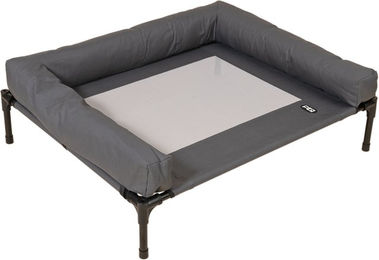 Produktbild von TIAKI Hundesofa Sun - Größe L: L 91 x B 76 x H 18 cm (hellgrau / dunkelgrau)