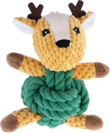 Produktbild von TIAKI Hundespielzeug Rentier mit Tau - L 18 x B 13 x H 8 cm