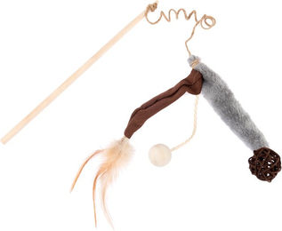 Produktbild von TIAKI Katzenangel Plüsch & Feder