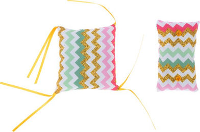 Produktbild von TIAKI Katzenminze-Kissen Zig Zag 2er Set