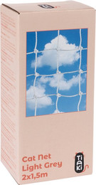 Produktbild von TIAKI Katzenschutznetz mit Drahtverstärkung, hellgrau - 3 m