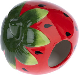 Produktbild von TIAKI Keramikhaus Erdbeere für Hamster und Mäuse