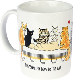 Produktbild von TIAKI Keramiktasse "I Measure My Love By The Cat" - 1 Stk.