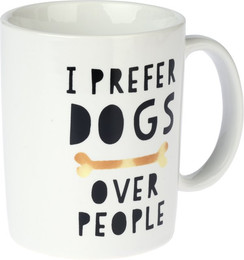 Produktbild von TIAKI Keramiktasse "I Prefer Dogs Over People" - 250 ml