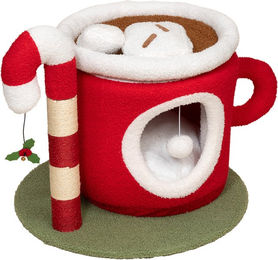 Produktbild von TIAKI Kratzbaum Heiße Schokolade & Zuckerstange - rot / grün / weiß