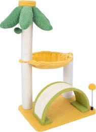 Produktbild von TIAKI Kratzbaum Palme mit Hängematte - gelb