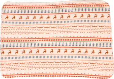 Produktbild von TIAKI Kuscheldecke mit nordischem Wintermuster - Größe S: L 100 x B 70 cm