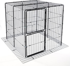 Produktbild von TIAKI Outdoor Katzengehege, schwarz - L 160 x B 160 x H 162 cm