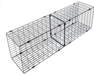 Produktbild von TIAKI Outdoor Katzengehege, schwarz - Zubehör: Passendes Tunnel-Element, L 140 x B 40 x H 30 cm