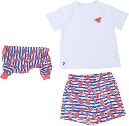 Produktbild von TIAKI Pet & Parent Pyjama im Partnerlook Melone