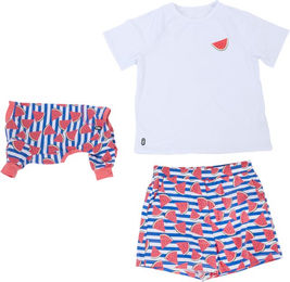 Produktbild von TIAKI Pet & Parent Pyjama im Partnerlook Melone