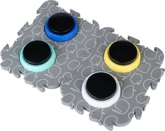 Produktbild von TIAKI Pet Talking Buttons "Let's Talk!" - Ø 9 x H 4 cm, 4 Stück