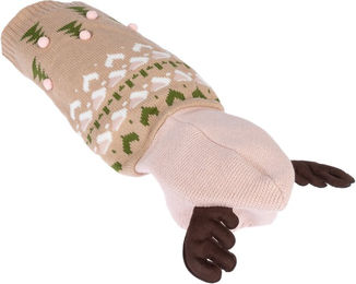 Produktbild von TIAKI Rentier-Pullover für Hunde - Größe M: ca. 30 cm Rückenlänge