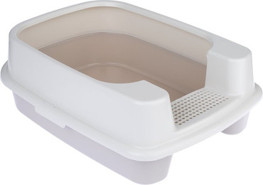 Produktbild von TIAKI Schalentoilette Toyger - creme / hellgrau