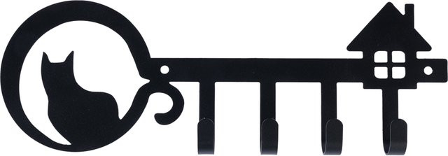 Produktbild von TIAKI Schlüsselbrett zur Wandmontage Katze