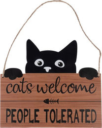 Produktbild von TIAKI Türschild Cats Welcome, People Tolerated