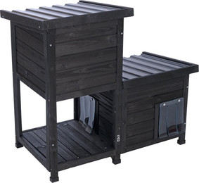 Produktbild von TIAKI Zweistöckiges Katzenhaus Mitternacht