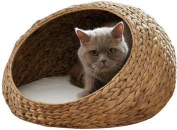 Produktbild von Tierbett Kuschelhöhle aus Wasserhyazinthe