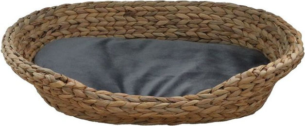 Produktbild von Tierbett Wasserhyazinthe Samt grau Größe 2