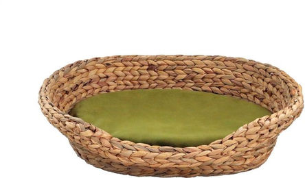 Produktbild von Tierbett Wasserhyazinthe Samt Größe 1 oliv