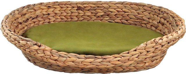 Produktbild von Tierbett Wasserhyazinthe Samt oliv Größe 2