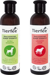 Tierfee Tiershampoo Hunde-Shampoo Sparpaket - Extra Senitiv + Längeres Haar - 2x 250 ml, 500 ml, ökologisch, vegan – Bild 1 von 5