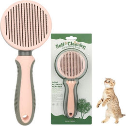 Produktbild von Tierfellreinigungs-Slicker-Bürste zum Entfernen von Unterwolle, zur Fellpflege und zum Entfilzen, Katzen-Hunde-Kamm zum einfachen Entfernen