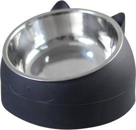 Produktbild von Tierfutter-Wassernapf aus Edelstahl, abnehmbar, rutschfest, Cartoon-Form