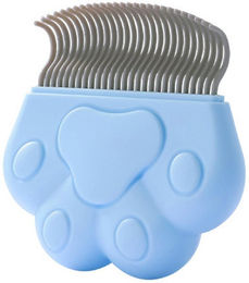 Produktbild von Tierhaarkamm Mehrzweck Entwirrend Knoten Entfernen Katze Massierend Schalenkamm für Hunde Katzen Langes Haar blau