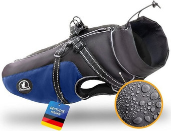 Produktbild von Tierhood Regenmantel Hund wasserdicht mit integriertem Geschirr blau - 1 Stk.