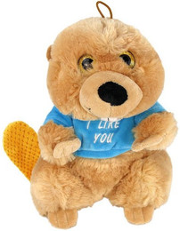 Produktbild von Tierkuscheltier Biber PlÃ¼schtier mit Hoodie und Spruch