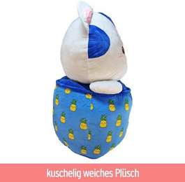Produktbild von Tierkuscheltier Bubble Tea Katze verschiedene Sorten - ca. 90 cm