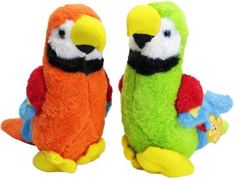 Produktbild von Tierkuscheltier Papagei Plüschtier bunt