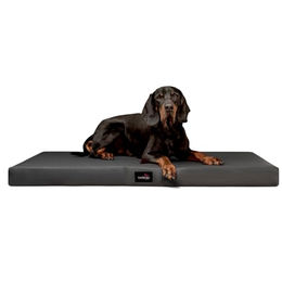 Tierlando ALICE EASY CLEAN Orthopädische Hundematratze aus Kunstleder schwarz/ graphit 1,5 m, 9 cm, 1 m – Bild 1 von 8