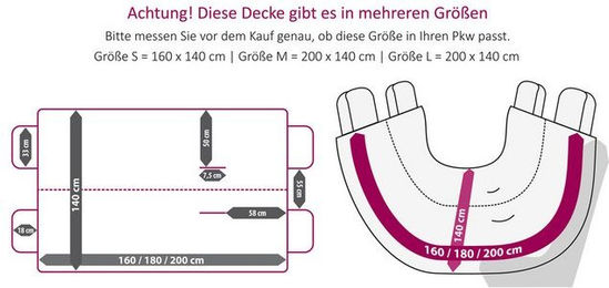 Produktbild von tierlando® Autoschondecke REX teilbar mit Reißverschluss