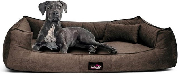 Produktbild von Tierlando ® BRUCE VELOURS Orthopädisches Hundebett Soft braun 1,1 m, 25 cm, 90 cm