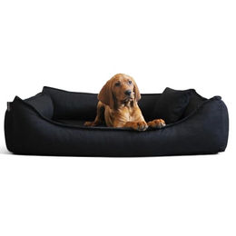 Tierlando DONALD ORTHO Hundebett Anti Haar M L XL XXL 80 100 120 150cm schwarz 1 m, 25 cm, 75 cm – Bild 1 von 4
