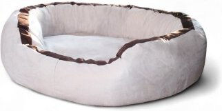 Tierlando LANA Hundebett Hundesofa M L XL Velours MEGA DICK SUPERWEICH creme 1 m, 30 cm, 90 cm – Bild 1 von 3