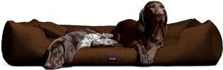 Tierlando MORITZ KOMFORT Hundebett Hundesofa M - XXXL 90 110 130 160 185 cm braun 1,3 m, 25 cm, 1 m – Bild 1 von 3