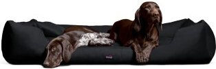 Tierlando MORITZ KOMFORT Hundebett Hundesofa M - XXXL 90 110 130 160 185 cm schwarz 1,1 m, 25 cm, 90 cm – Bild 1 von 3