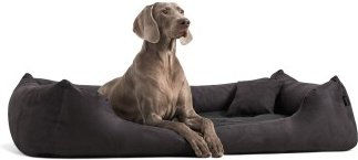 Tierlando MORITZ VIP Hundebett Hundesofa schwarz 1,3 m, 25 cm, 1 m – Bild 1 von 3