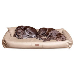 tierlando Orthopädische Hundematratze CLIFFORD LATEX SOFT Kunstleder Velours – Bild 1 von 5