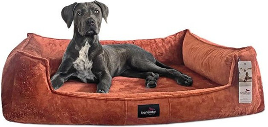 Produktbild von tierlando® Orthopädisches Hundebett FRANKLIN Kuscheliger Teddy-Stoff