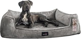 Produktbild von tierlando® Orthopädisches Hundebett FRANKLIN Kuscheliger Teddy-Stoff